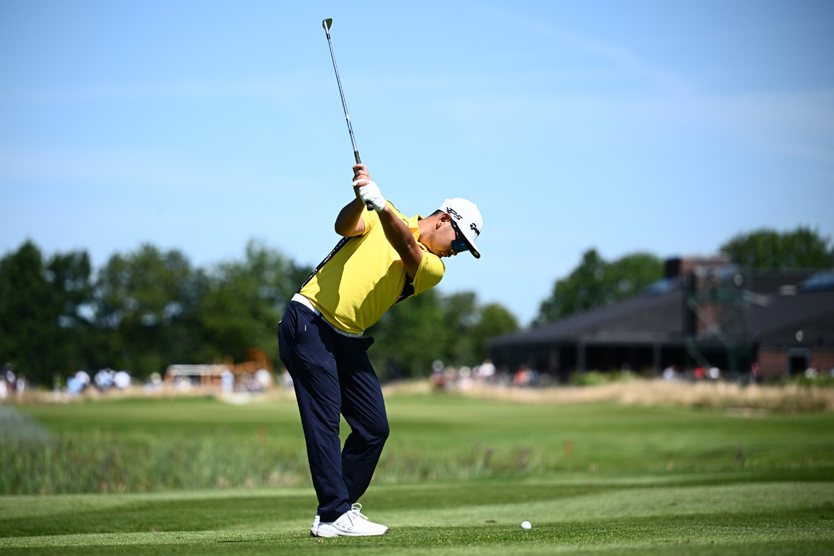 スコアを伸ばしながらも16位に後退した久常涼 (Octavio Passos/Getty Images)