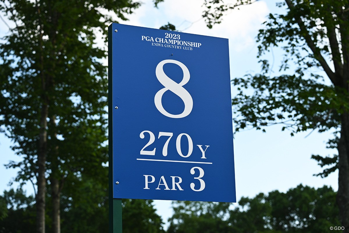 2023年 日本プロゴルフ選手権大会 事前 8番ホール