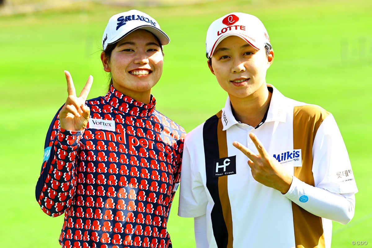 2023年 AIG女子オープン（全英女子） 事前 櫻井心那 キム・ヒョージュ