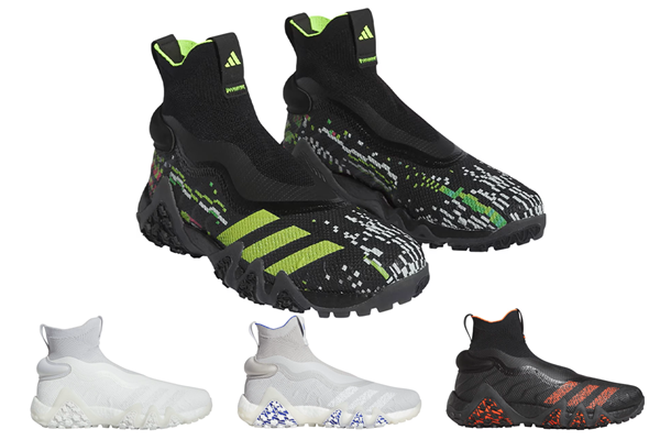 アディダス「コードカオス」から靴紐のない「レースレス」が登場 (上段)コアブラック/ルシッドレモン、(下段左から)ホワイト、グレーツー、コアブラック/セミソーラーレッド