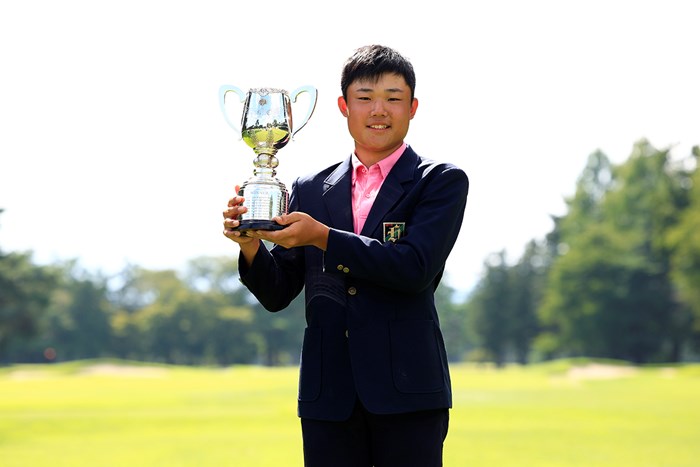 大西晃盟は日本ジュニアで2連覇を達成した（提供 日本ゴルフ協会） 2023年 日本ジュニア 12歳～14歳の部男子 大西晃盟