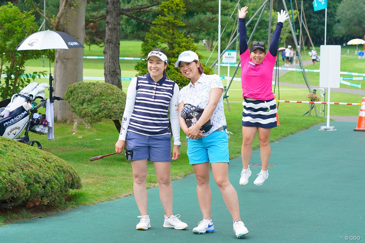2023年 ニトリレディスゴルフトーナメント 初日 仲宗根澄香 葭葉ルミ 吉田弓美子
