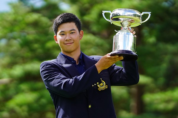 2023年 日本学生ゴルフ選手権 最終日 小林匠 大会初出場で学生日本一に輝いた小林匠（提供：JGA）