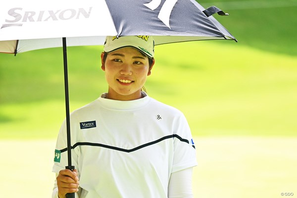 2023年 日本女子プロゴルフ選手権大会コニカミノルタ杯 事前 櫻井心那 この日はアウト9ホールをラウンドした