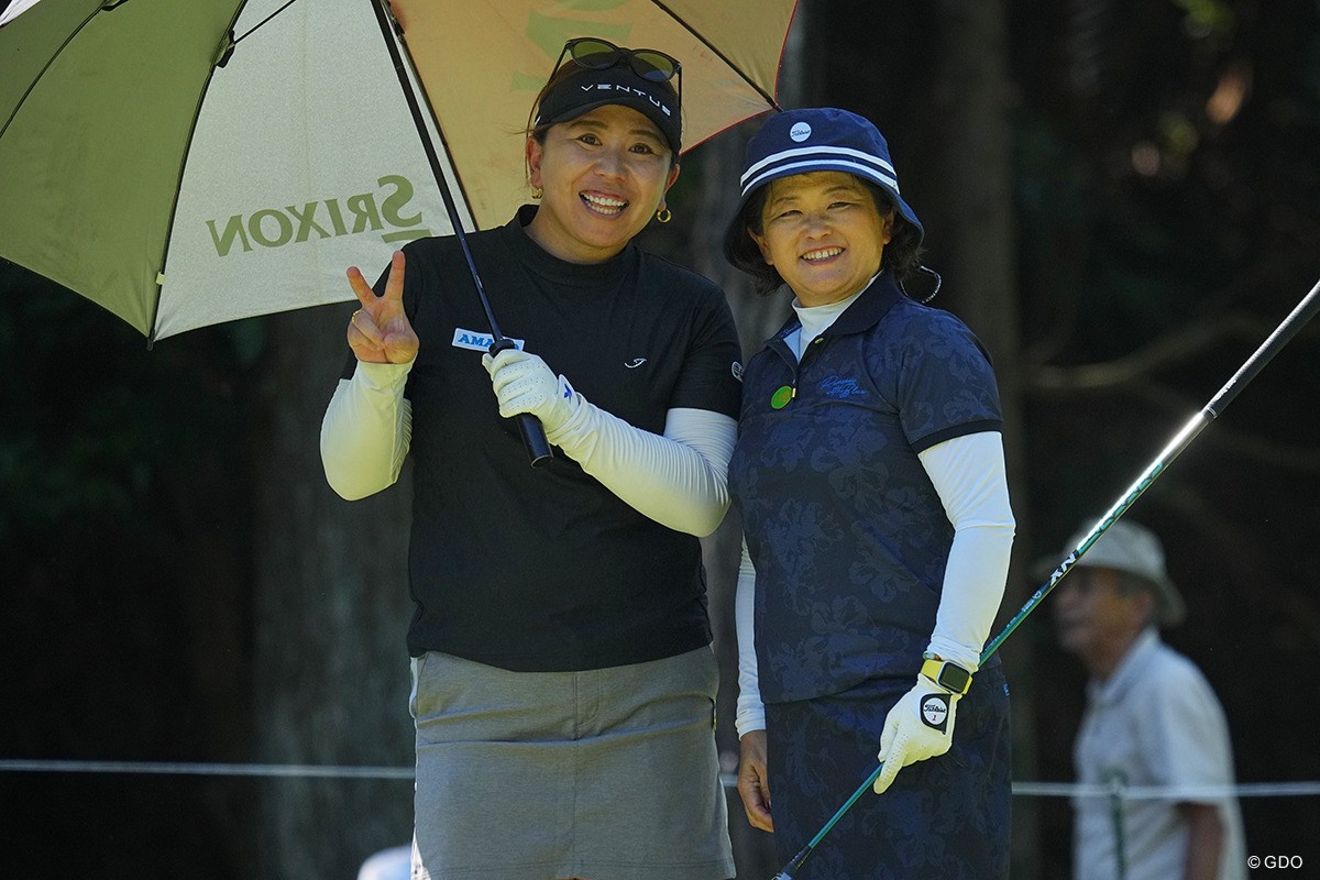 2023年 日本女子プロゴルフ選手権大会コニカミノルタ杯 初日 吉田弓美子 原田香里