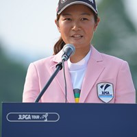 2勝目ですが、まだまだ初々しい優勝インタビュー。 2023年 日本女子プロゴルフ選手権大会コニカミノルタ杯 最終日 神谷そら
