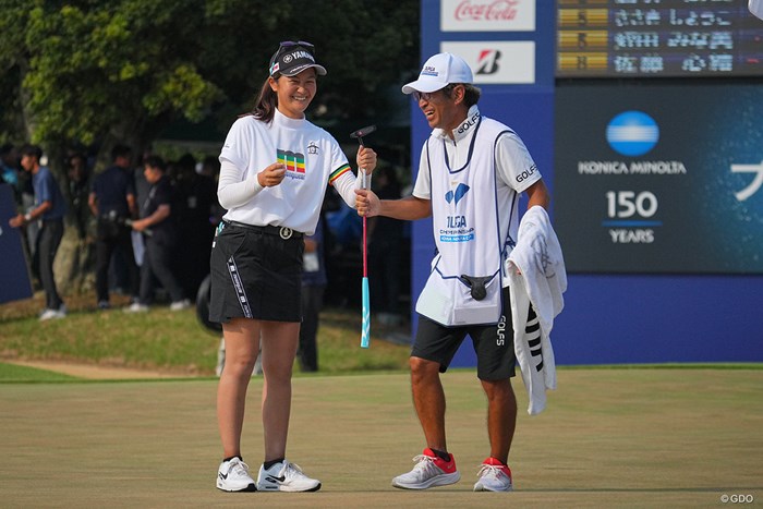 18番はパーフィニッシュ。史上6人目の大会初出場優勝を達成した 2023年 日本女子プロゴルフ選手権大会コニカミノルタ杯 最終日 神谷そら