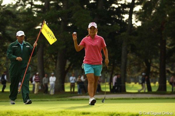 2010年 日本女子オープンゴルフ選手権競技最終日 宮里美香 13番からの3連続バーディで、後続を完全に引き離します。
