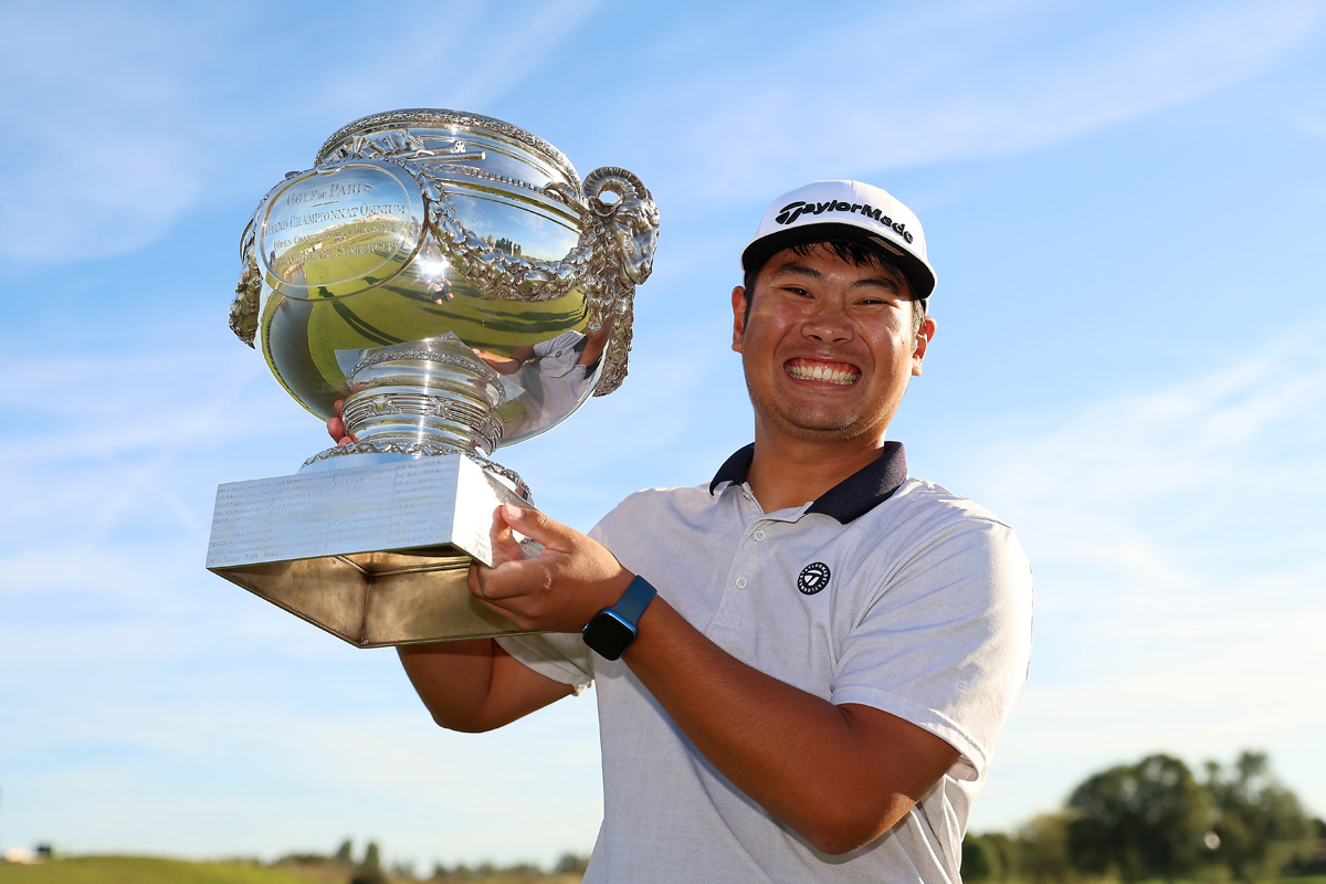 DPワールドツアー（欧州ツアー）初優勝を飾った久常涼(Luke Walker／Getty Images)