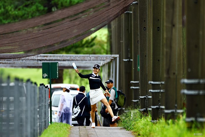 雨にうたえば 2023年 日本女子オープンゴルフ選手権 初日 三ヶ島かな