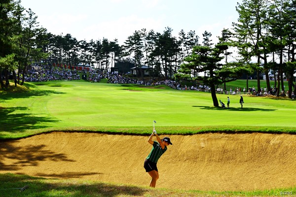 2023年 日本女子オープンゴルフ選手権 2日目 菊地絵理香 ピンチもありながら「ラッキーも多かった」