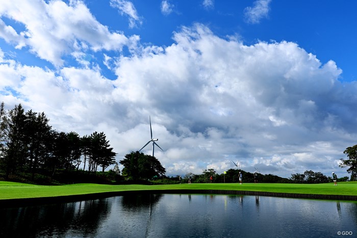 風車が見える風景 2023年 日本女子オープンゴルフ選手権 2日目 コース