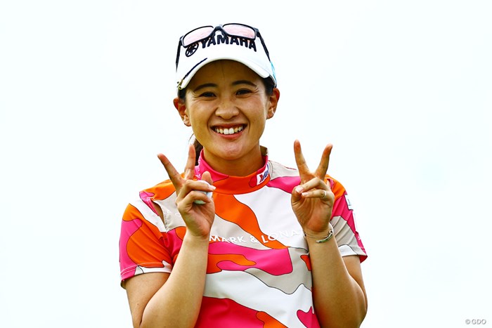17番バーディめちゃうれしそうです 2023年 日本女子オープンゴルフ選手権 3日目 永井花奈