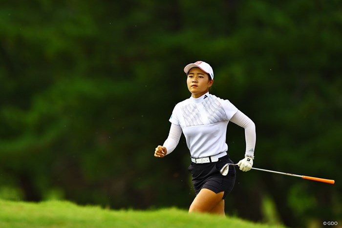 坂を駆け上がる 2023年 日本女子オープンゴルフ選手権 3日目 佐藤心結