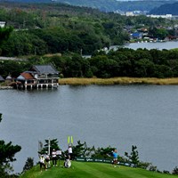 湖もある 2023年 日本女子オープンゴルフ選手権 3日目 ささきしょうこ