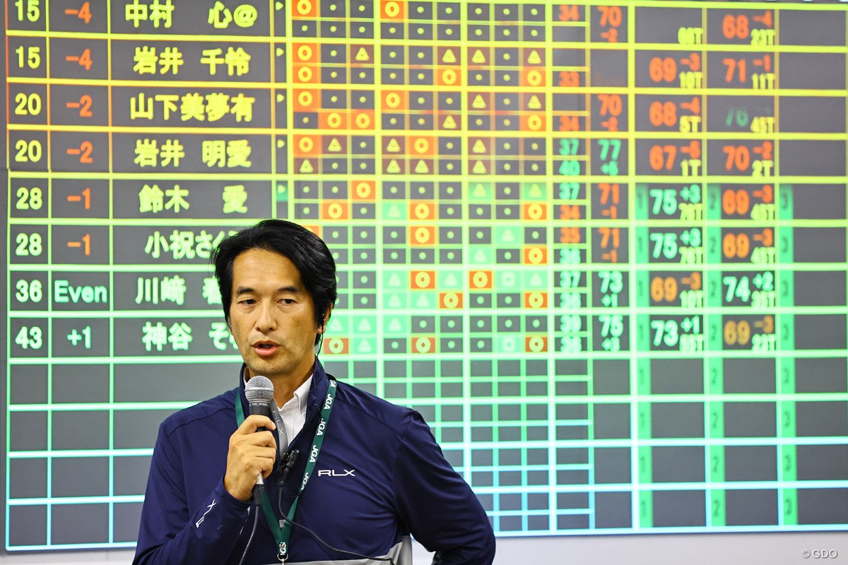 2023年 日本女子オープンゴルフ選手権 3日目 市村元チーフルールズディレクター
