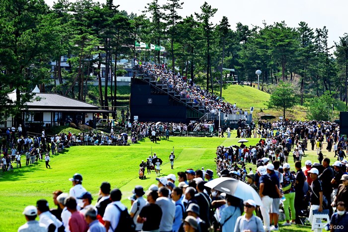 人の波 2023年 日本女子オープンゴルフ選手権 最終日 コース