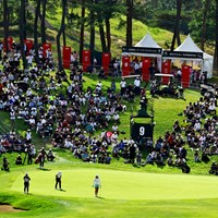 9番グリーン 2023年 日本女子オープンゴルフ選手権 最終日 申ジエ