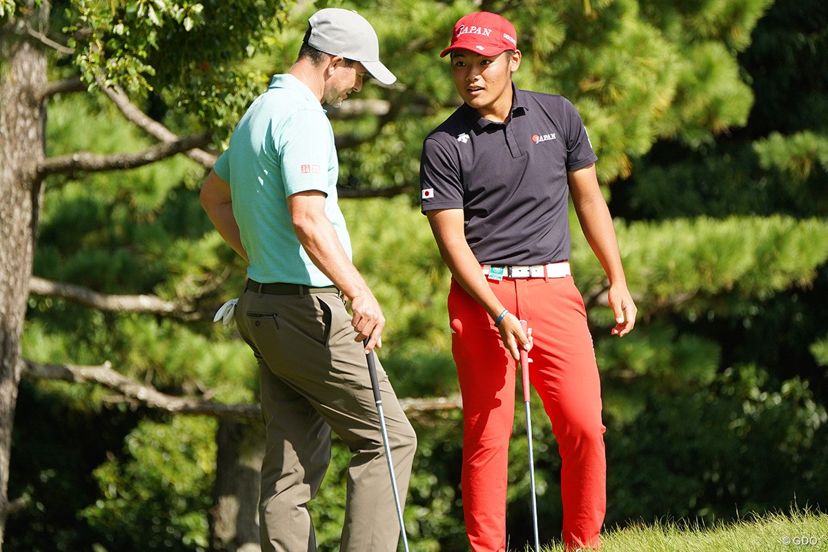 2023年 日本オープンゴルフ選手権競技 事前 アダム・スコット 本大志