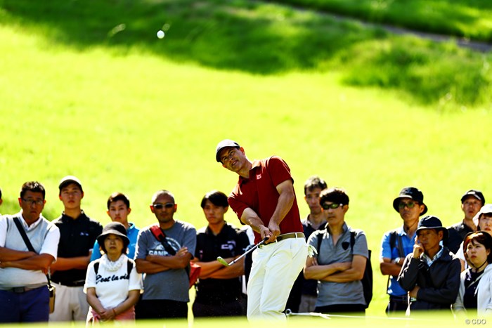 ギャラリーも熱視線 2023年 日本オープンゴルフ選手権競技 初日 アダム・スコット