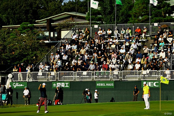 2023年 日本オープンゴルフ選手権競技 2日目 石川遼 注目を浴びる場面でベストプレー