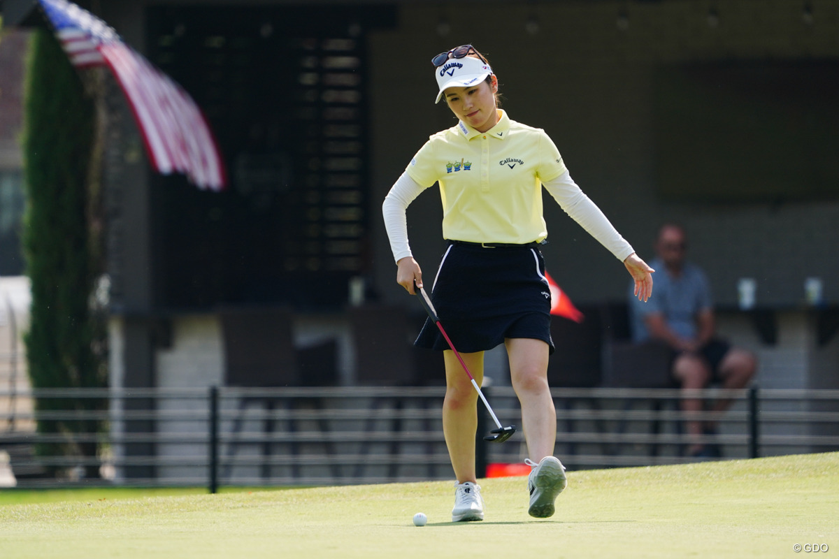 西村優菜は初優勝に2打届かなかった ※撮影は2023年「アーカンソー選手権」