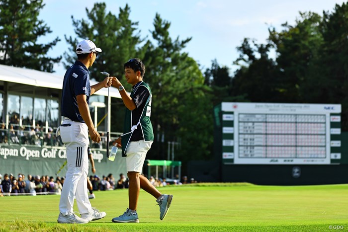 優勝を確信した 2023年 日本オープンゴルフ選手権競技 最終日 岩崎亜久竜