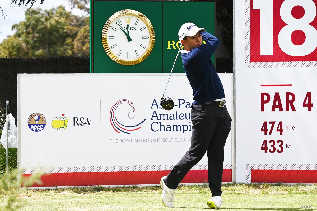 2023年 アジアパシフィックアマチュアゴルフ選手権 事前 山下勝将