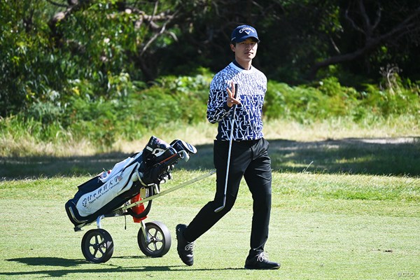 2023年 アジアパシフィックアマチュアゴルフ選手権 事前 鈴木隆太 ピース。でも真顔