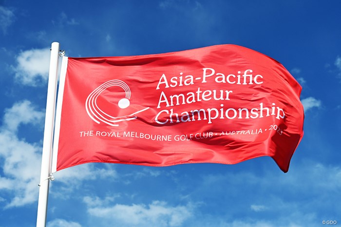 大会フラッグ 2023年 アジアパシフィックアマチュアゴルフ選手権 3日目 大会フラッグ