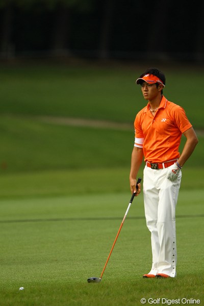 2010年 日本オープンゴルフ選手権競技 3日目 石川遼 こんな日は思い切って直ドラだね。