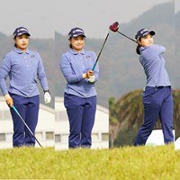 1番ティショットの一連の動き。4年前の”悪夢”がよぎった 2023年 日本女子プロゴルフ協会 最終プロテスト 最終日 高木優奈