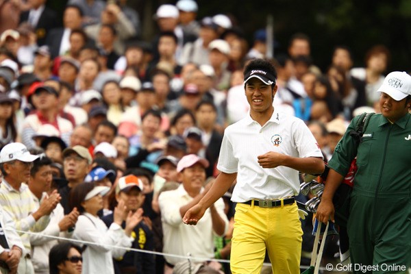 今大会大旋風を巻き起こしたアマチュアの松山英樹が3位タイに食い込んだ