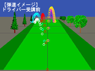 池田さんドライバー弾道受講前 