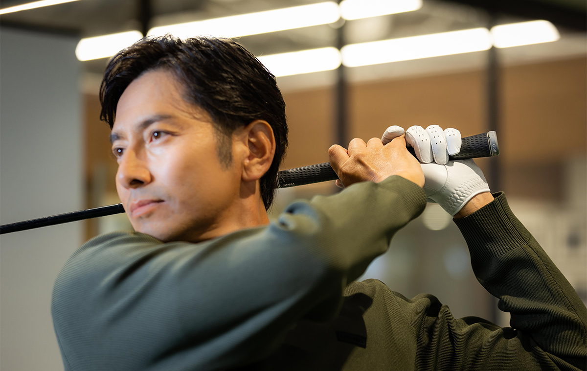 モデルであり、本格的な競技ゴルフファーでもある（撮影：角田慎太郎）