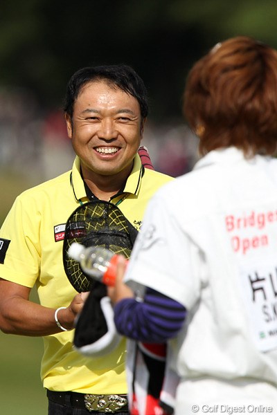 2010年 ブリヂストンオープンゴルフトーナメント 3日目 片山晋呉 62で回りこれがコースレコード。15アンダー、単独トップ。