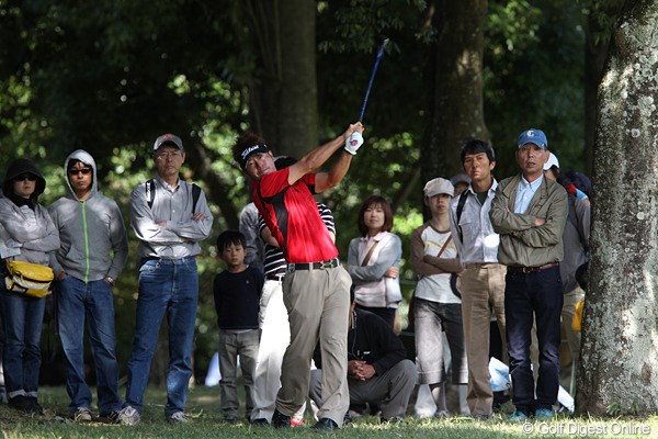 2010年 ブリヂストンオープンゴルフトーナメント 3日目 松村道央 トップと3打差の5位タイ。「明日は行くしかない」