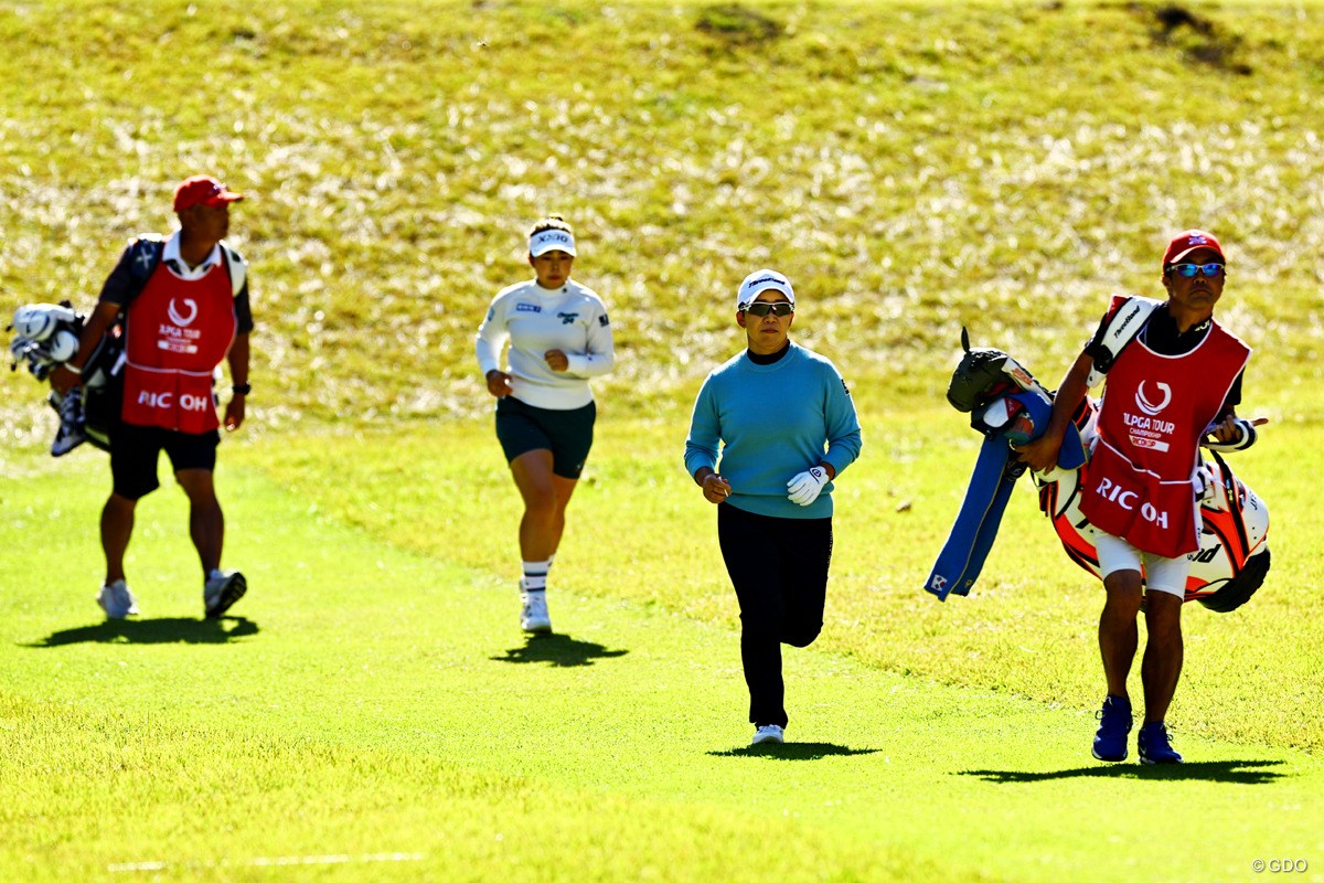 2023年 JLPGAツアーチャンピオンシップリコーカップ 2日目 申ジエ 山下美夢有