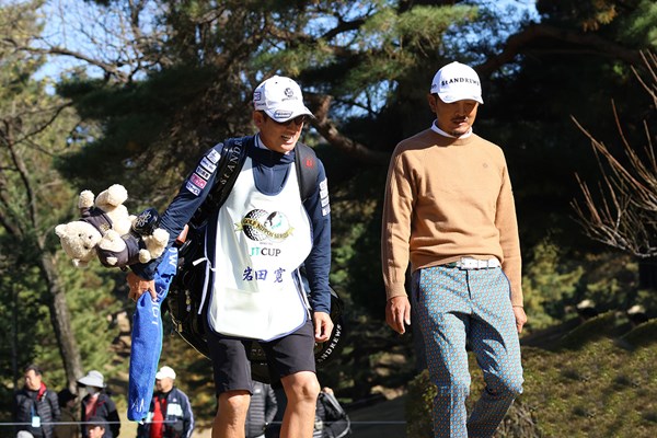 2023年 ゴルフ日本シリーズJTカップ 初日 岩田寛 「2人がうれしそうに会話しているのが良かった」（撮影：阿部未悠）