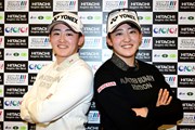 2023年 Hitachi 3Tours Championship 事前 岩井明愛（左）＆岩井千怜