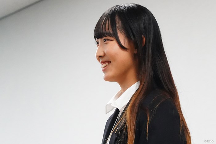 新人セミナーに出席した馬場咲希 2023年 日本女子プロゴルフ協会 新人セミナー 馬場咲希