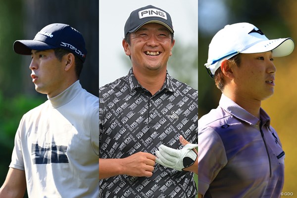 2024年 辰年生まれの男子プロゴルファー （左から）中島啓太、永野竜太郎、平田憲聖