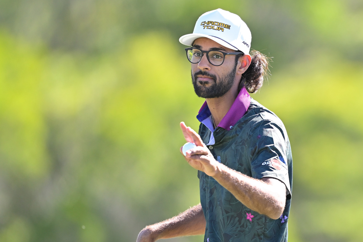 首位に1打差で最終日を迎えるアクシェイ・バティア(Ben Jared/PGA TOUR via Getty Images)