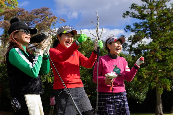 ゴルフ日和 三重CC 参加者の多くは「女性が喜ぶイベント内容になっていて特別感がある」と語る