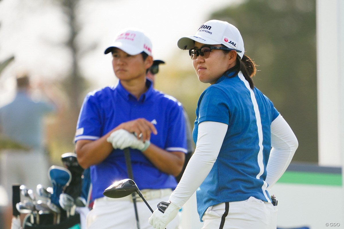 2024年 LPGAドライブオン選手権 初日 ツェン・ヤニ 畑岡奈紗