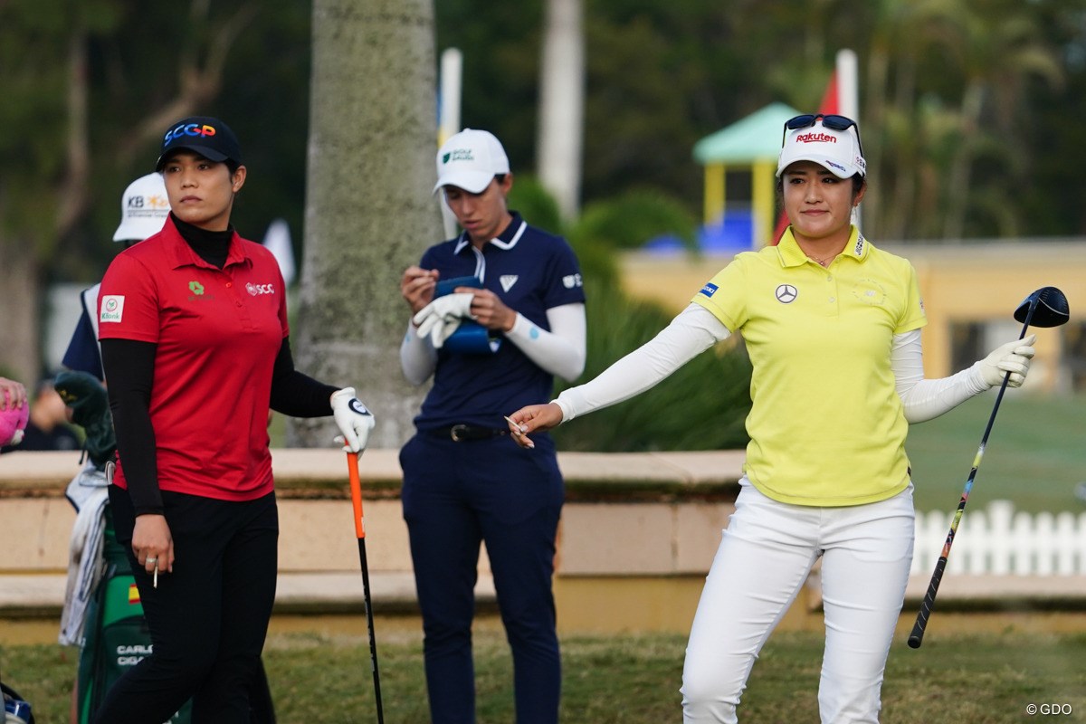 2024年 LPGAドライブオン選手権 3日目 アリヤ・ジュタヌガン カルロタ・シガンダ 稲見萌寧