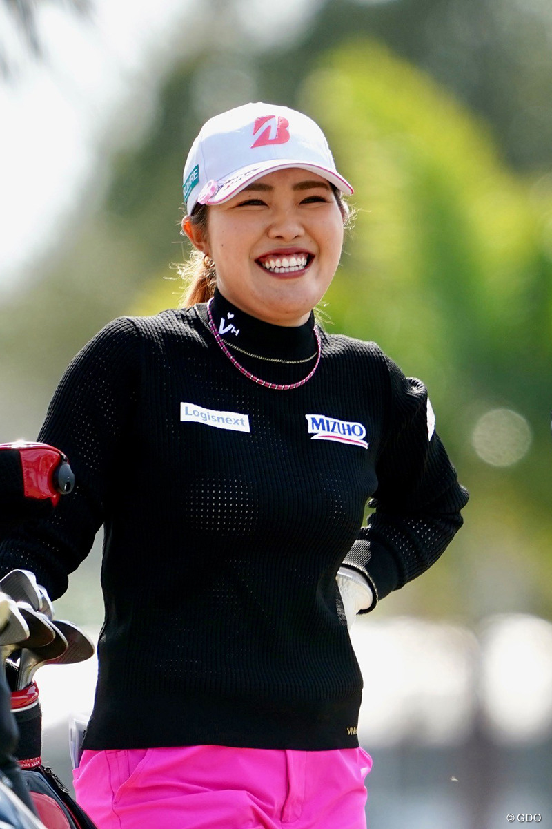 実はすでにロゴが入っています※撮影は「LPGAドライブオン選手権」最終日