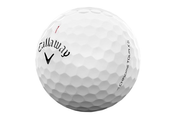 六角形ディンプルに円形採用 キャロウェイ「CHROME」ボールが3月発売 円形採用で落ち際まで風に負けることなく飛距離を最大限化
