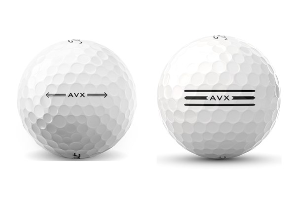 ソフトな打感と飛距離性能が向上 タイトリスト新「AVX ボール」3月発売 「AVXボール」の22年モデル（左）と24年モデル（右）