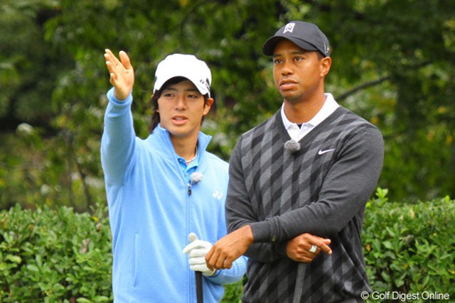 遼 タイガーとの実力の差に感服 憧れの背中から追う背中へ Gdo ゴルフダイジェスト オンライン